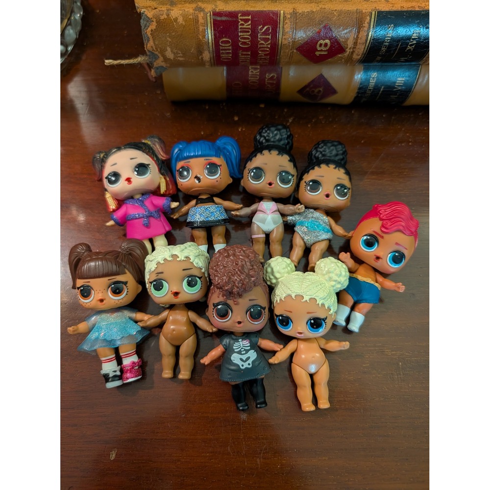 MGA LOL Surprise Doll Lot of 9 Mixed Series Figures Outfits Accessories